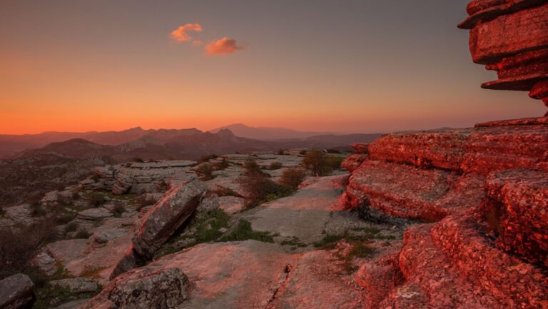 Abendstimmung im Naturpark el Torcal de Antequera
