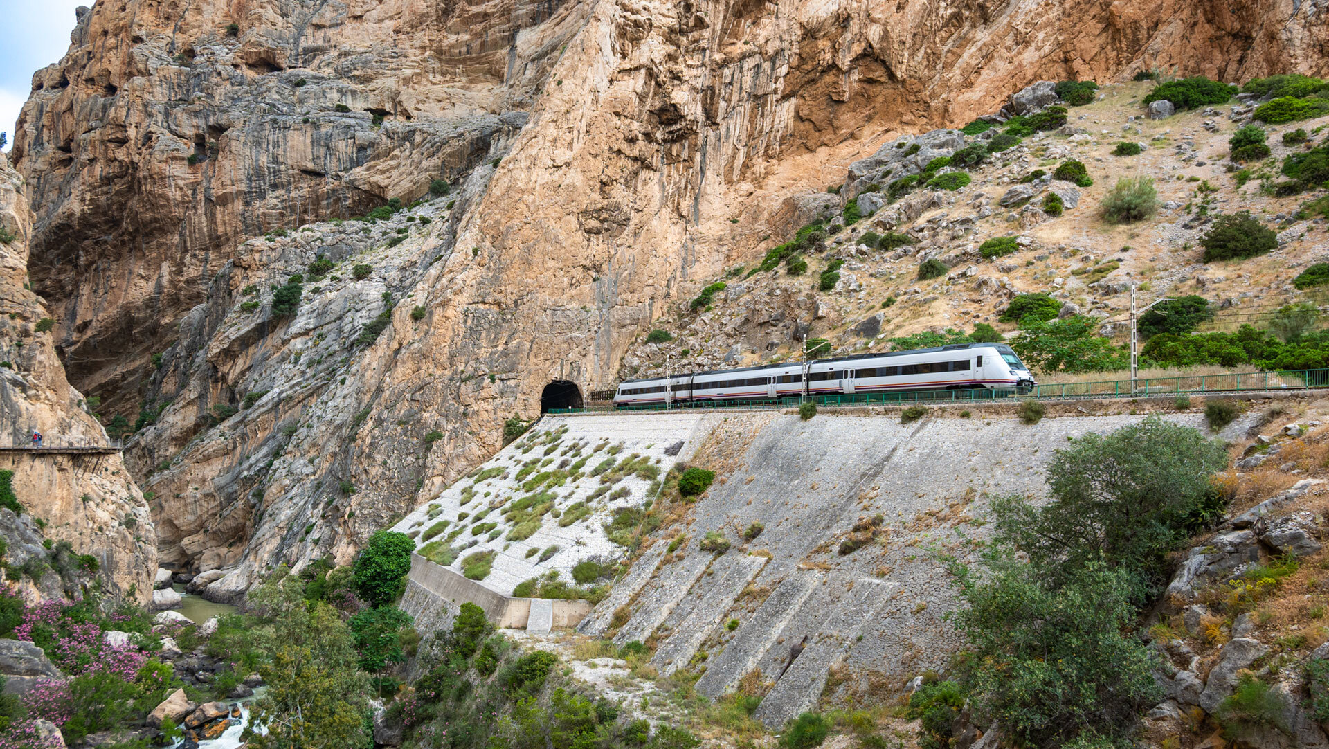Bahnstrecke am Caminito del Rey