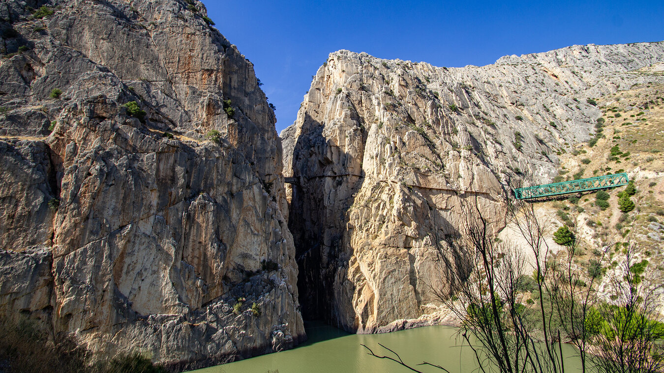 Der Caminito del Rey führt auf schwindelerregenden Stegen entlang des Flusses Guadalhorce