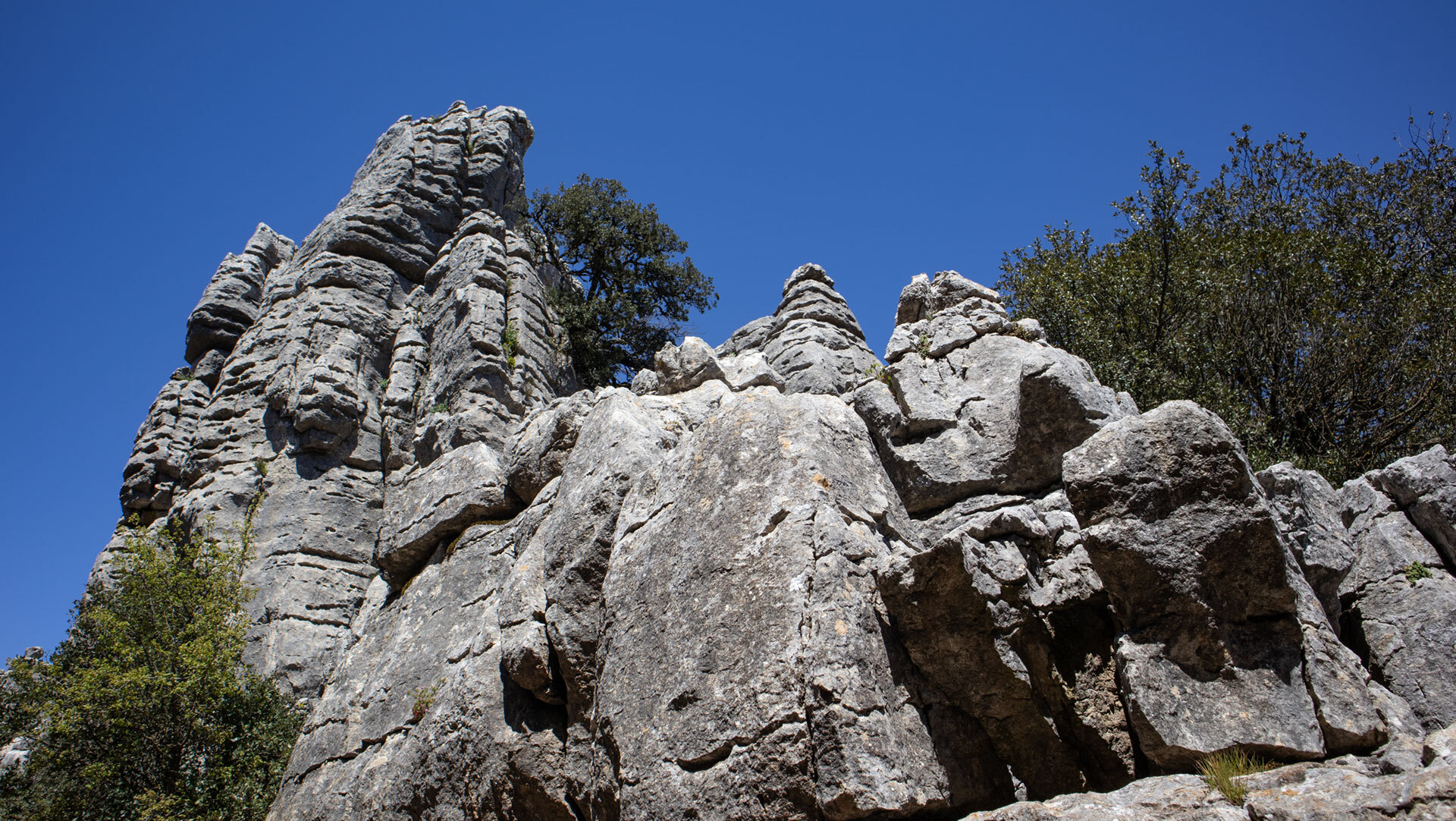 Felsformationen im Karstgebirge El Torcal de Antequera