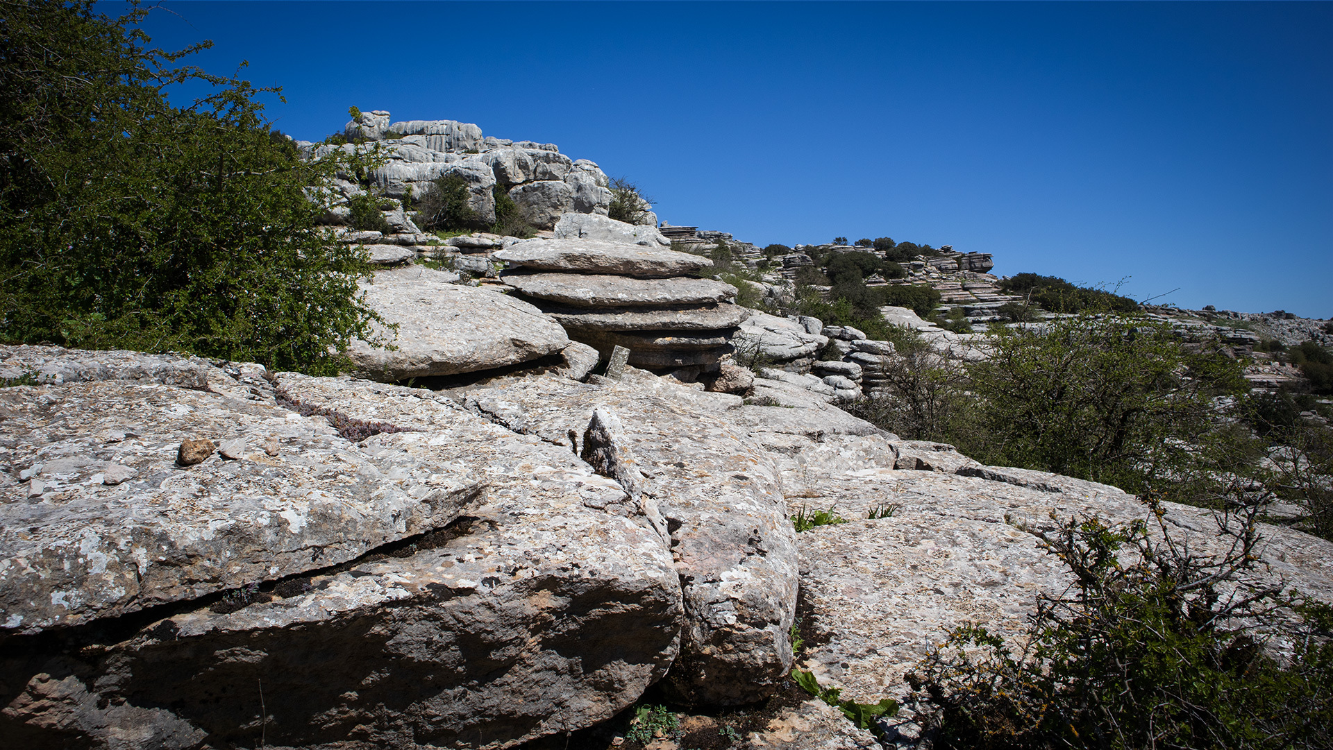 Einstieg durch das Lapiaz Agrio de Caracol im El Torcal de Antequera