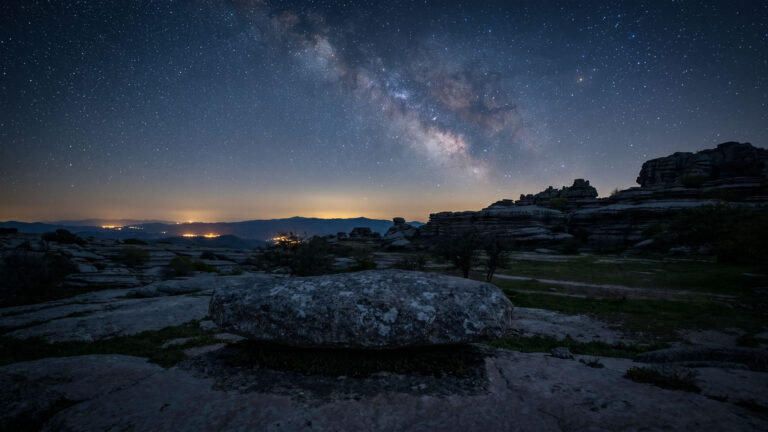 El Torcal de Antequera bei Nacht
