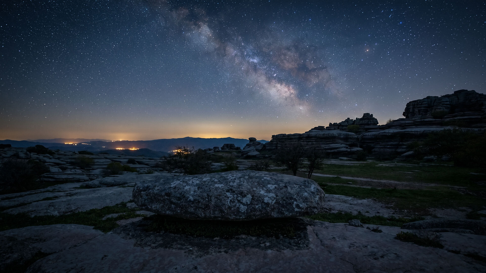 El Torcal de Antequera bei Nacht